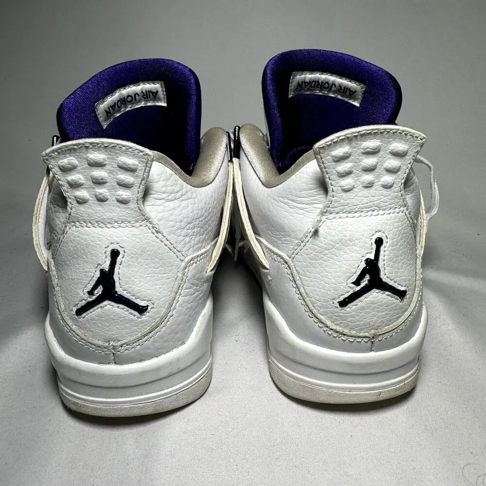 Size 6 - Nike Air Jordan 4 Retro GS Purple Metallic Men's Shoes